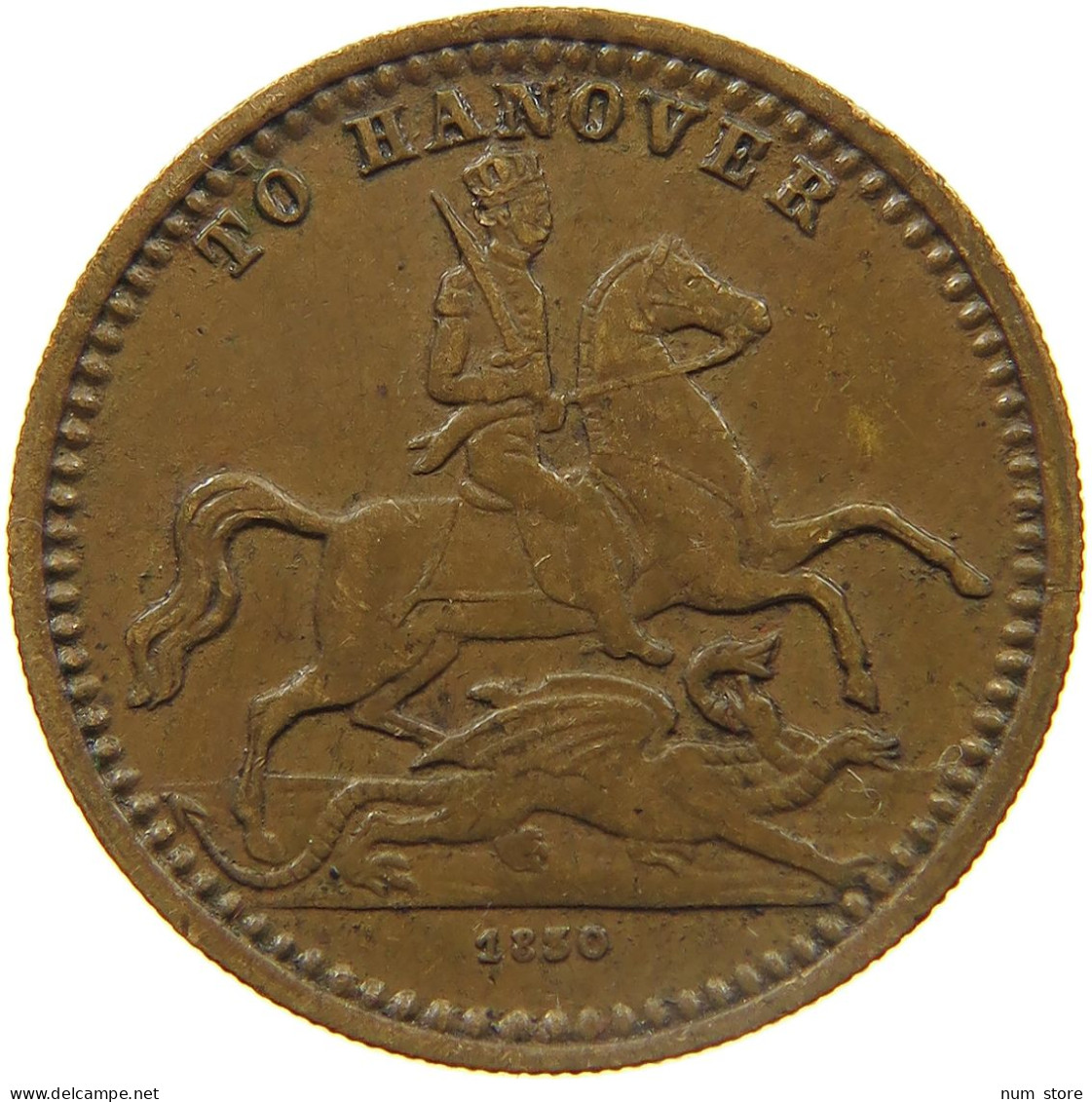 GREAT BRITAIN JETON 1830 VICTORIA 1837-1901 TO HANOVER #MA 023823 - Altri & Non Classificati