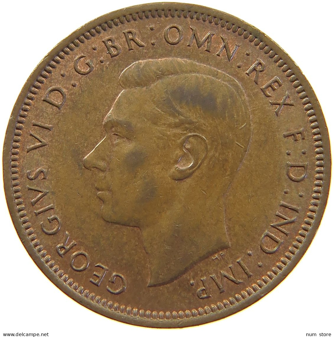 GREAT BRITAIN HALFPENNY 1945 GEORGE VI. (1936-1952) #MA 063523 - K. 1/2 Crown