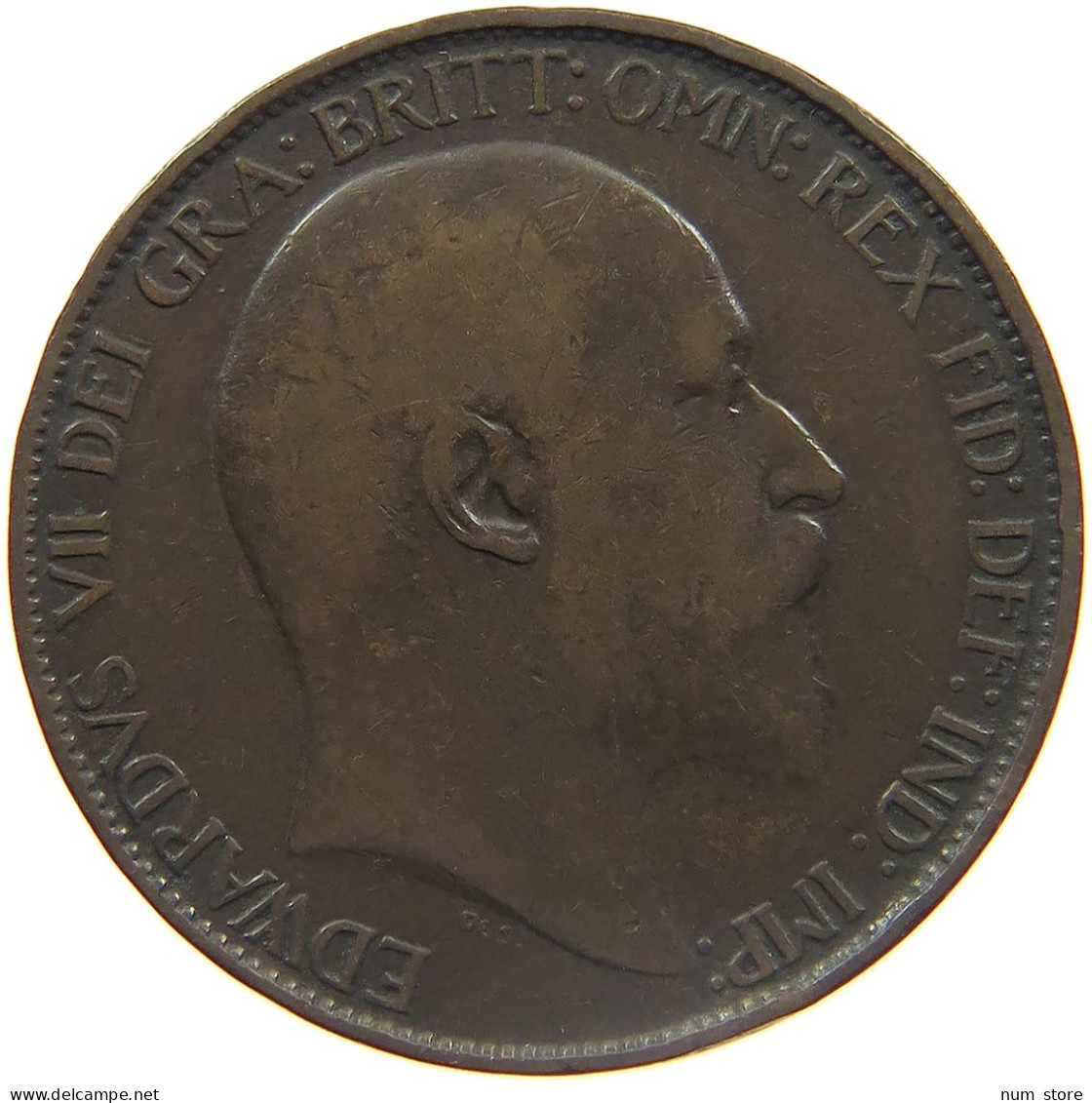 GREAT BRITAIN HALFPENNY 1902 EDWARD VII., 1901 - 1910 #MA 023397 - K. 1/2 Crown