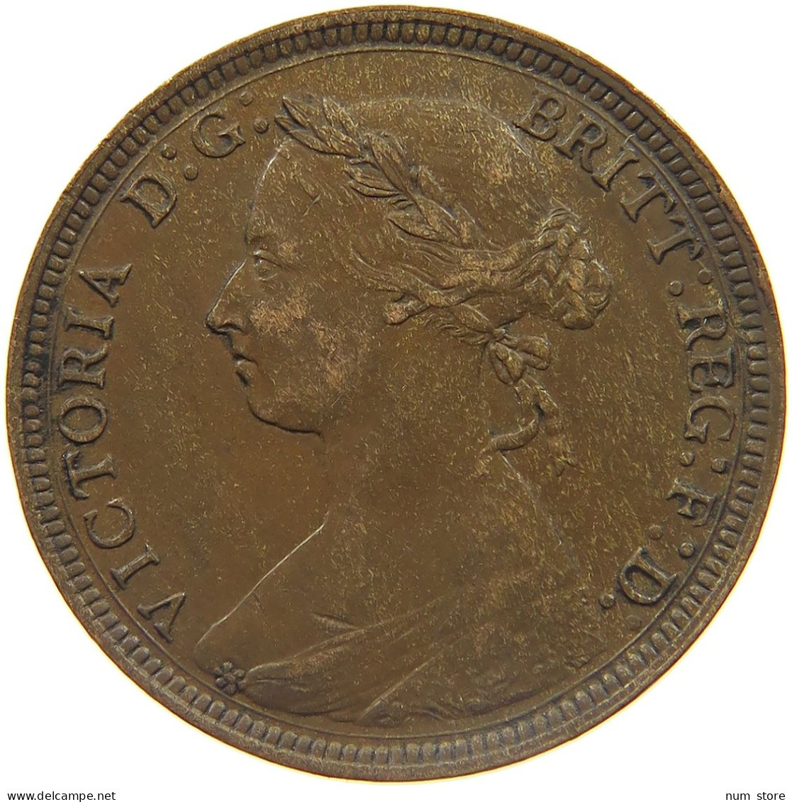 GREAT BRITAIN HALFPENNY 1885 VICTORIA 1837-1901 #MA 022975 - K. 1/2 Crown