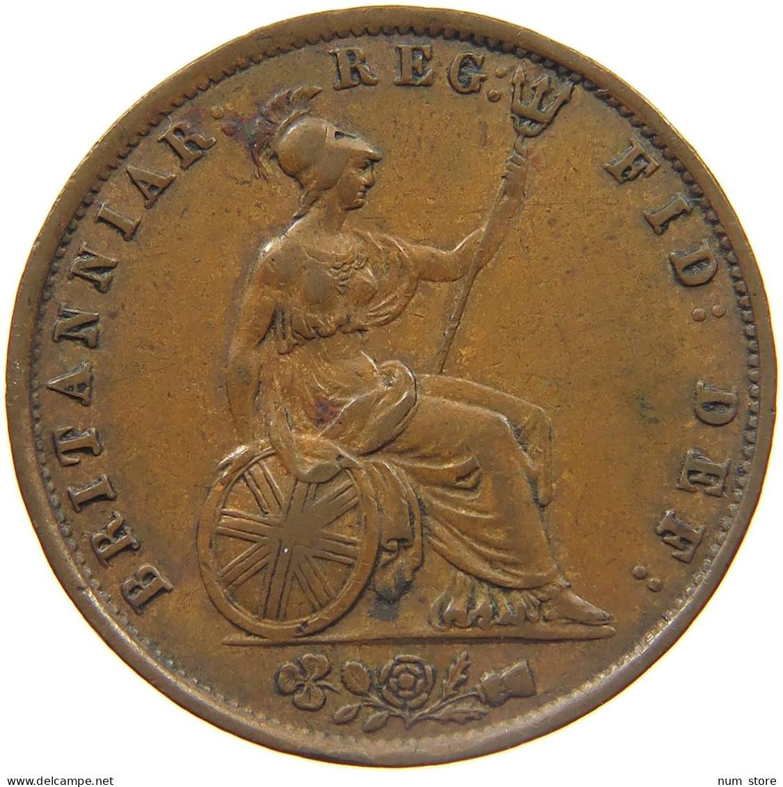 GREAT BRITAIN HALFPENNY 1854 VICTORIA 1837-1901 #MA 022973 - K. 1/2 Crown