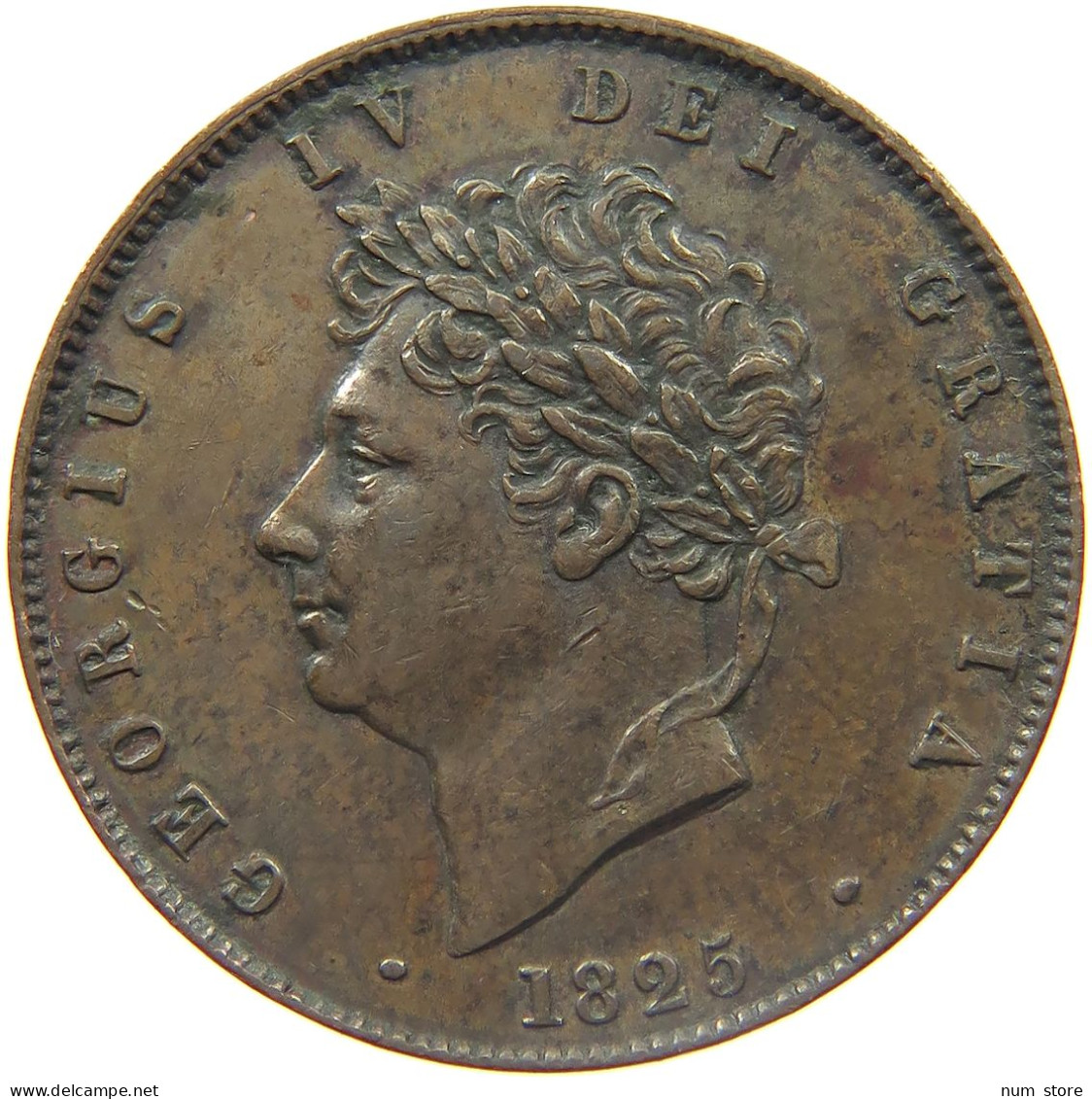 GREAT BRITAIN HALFPENNY 1825 GEORGE IV. (1820-1830) #MA 022999 - K. 1/2 Crown