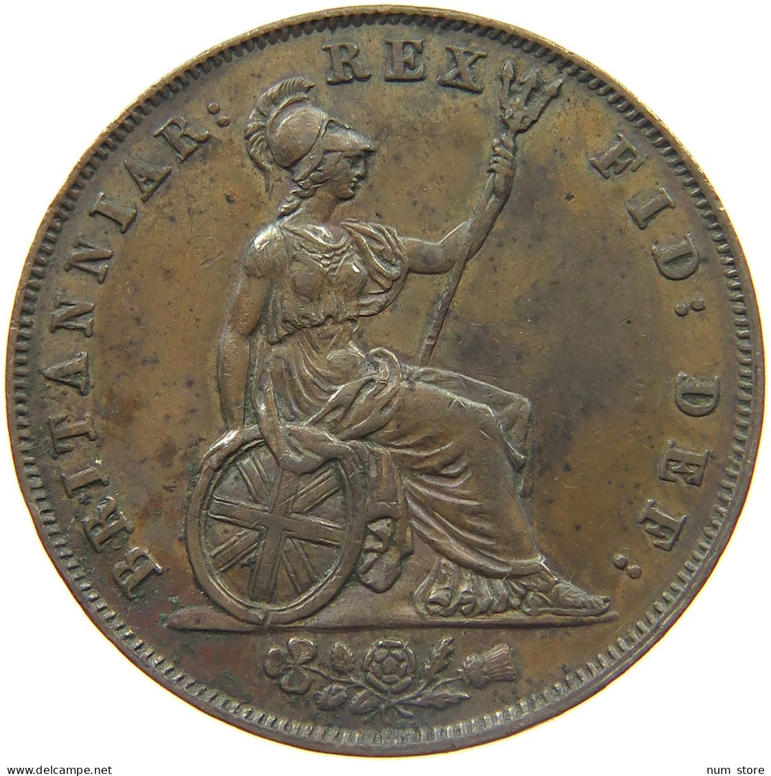 GREAT BRITAIN HALFPENNY 1825 GEORGE IV. (1820-1830) #MA 022999 - K. 1/2 Crown