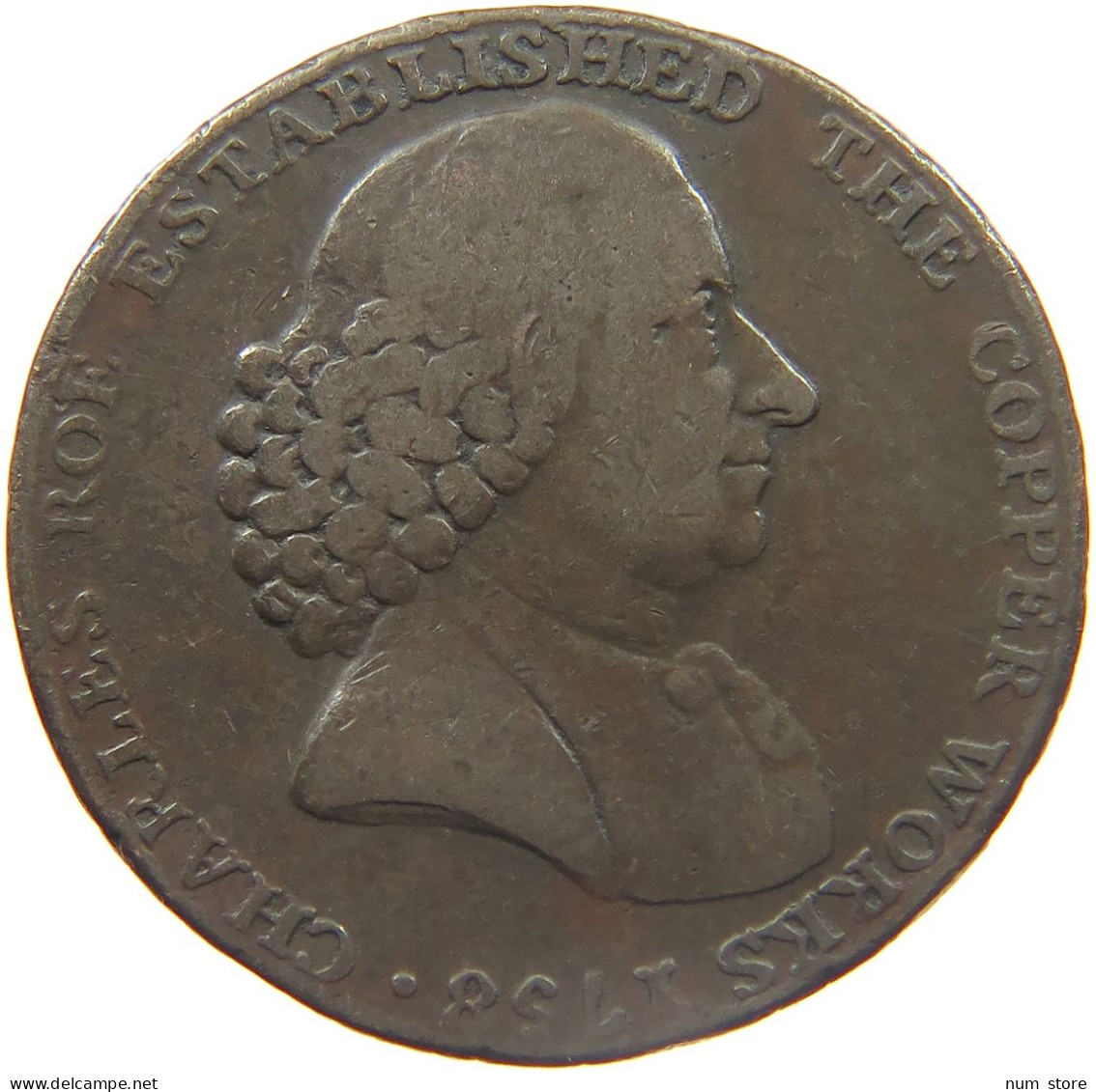 GREAT BRITAIN HALFPENNY 1790 MACCLESFIELD #MA 023070 - I. 1/2 Crown