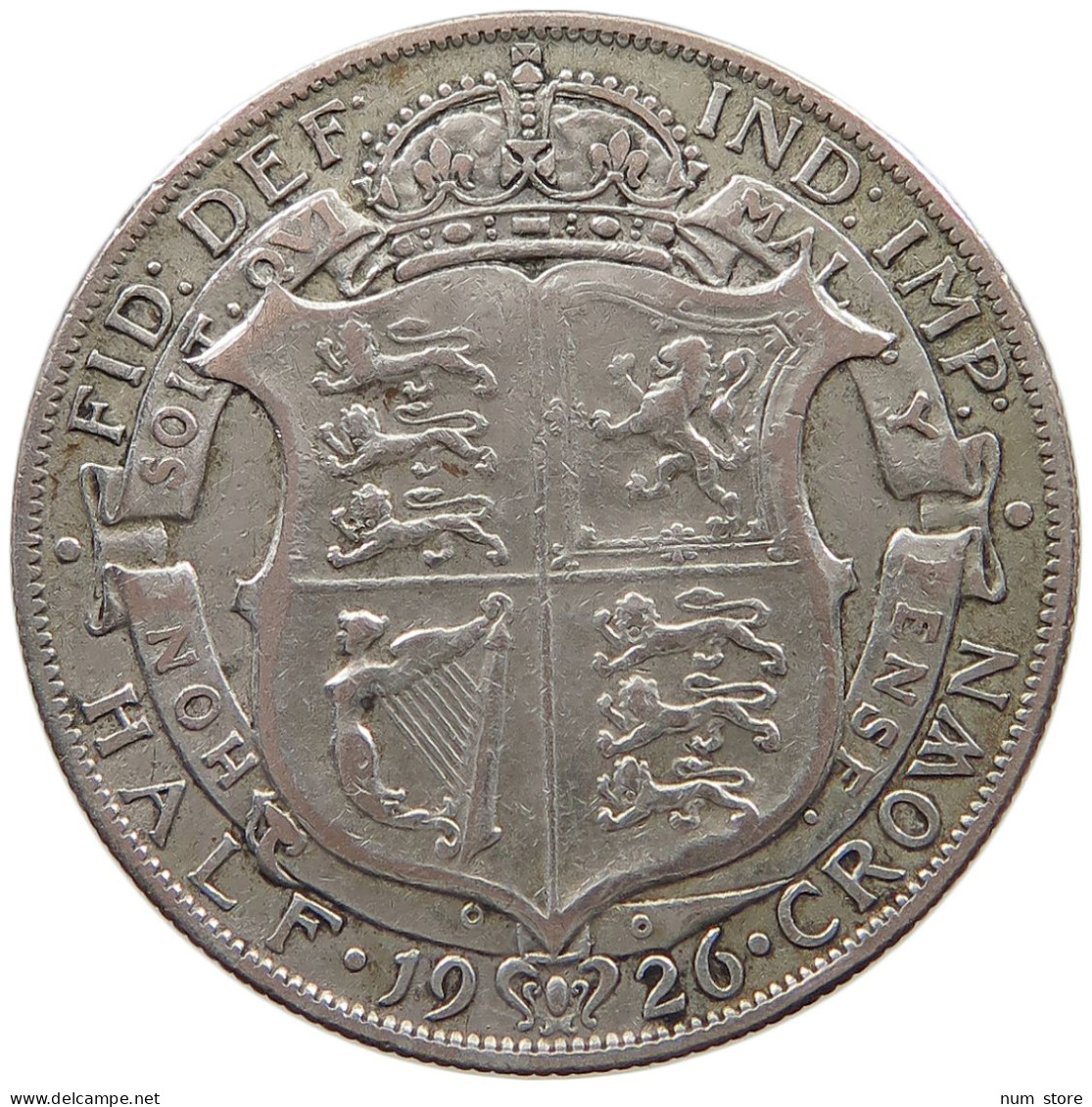 GREAT BRITAIN HALFCROWN 1926 GEORGE V. (1910-1936) #MA 023340 - K. 1/2 Crown