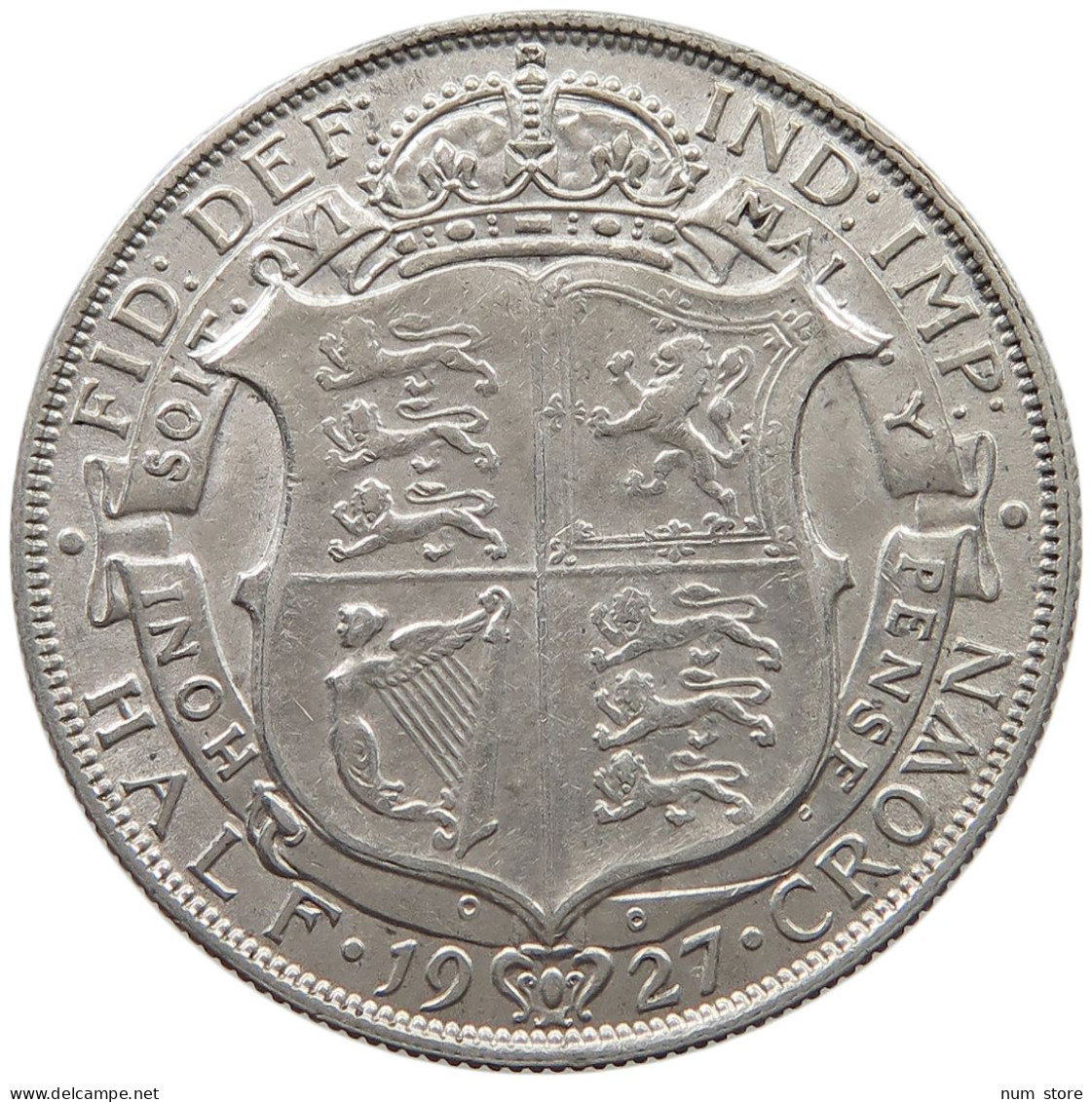 GREAT BRITAIN HALFCROWN 1927 GEORGE V. (1910-1936) #MA 023037 - K. 1/2 Crown