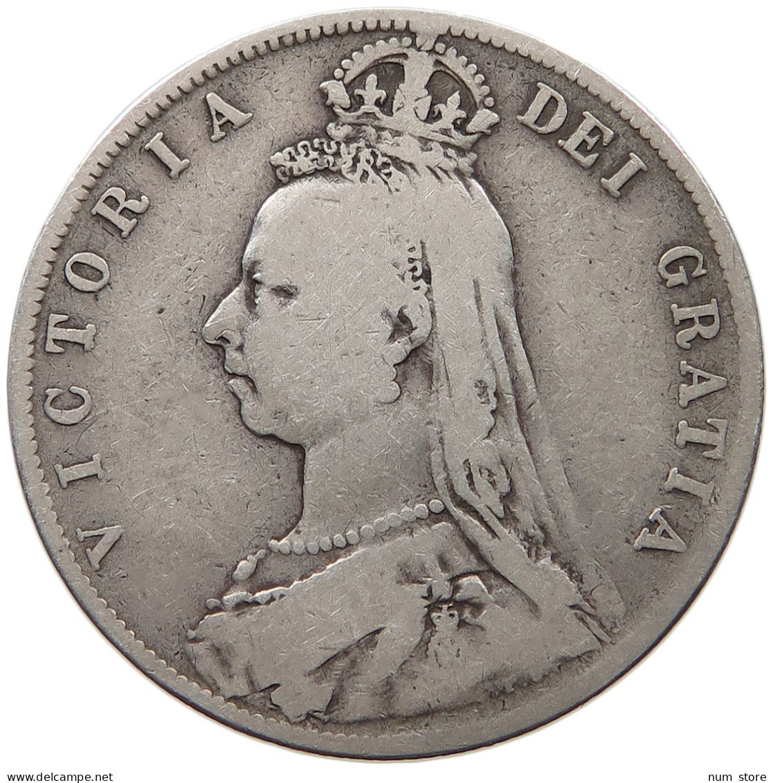 GREAT BRITAIN HALFCROWN 1891 VICTORIA 1837-1901 #MA 023302 - K. 1/2 Crown