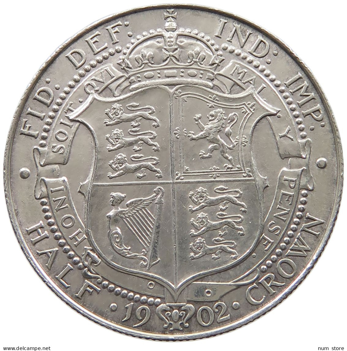 GREAT BRITAIN HALFCROWN 1902 EDWARD VII., 1901 - 1910 #MA 023051 - K. 1/2 Crown