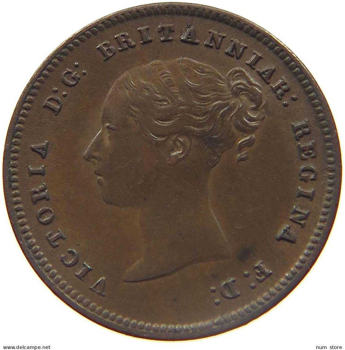 GREAT BRITAIN HALF FARTHING 1844 VICTORIA 1837-1901 #MA 022989 - A. 1/4 - 1/3 - 1/2 Farthing