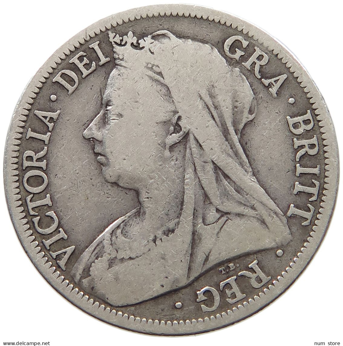 GREAT BRITAIN HALFCROWN 1900 VICTORIA 1837-1901 #MA 023303 - K. 1/2 Crown