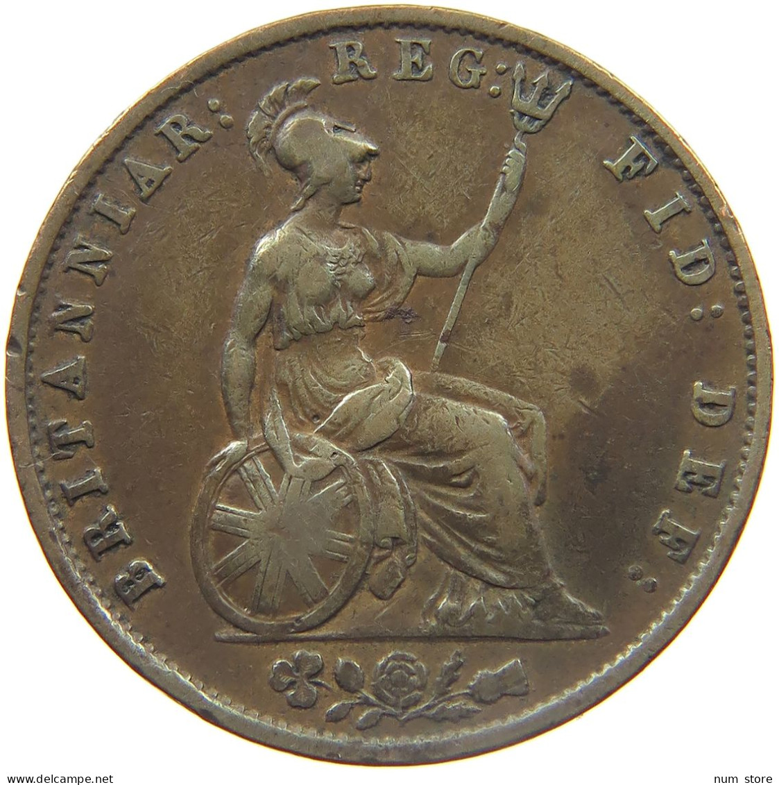 GREAT BRITAIN HALFPENNY 1855 VICTORIA 1837-1901 #MA 022971 - K. 1/2 Crown