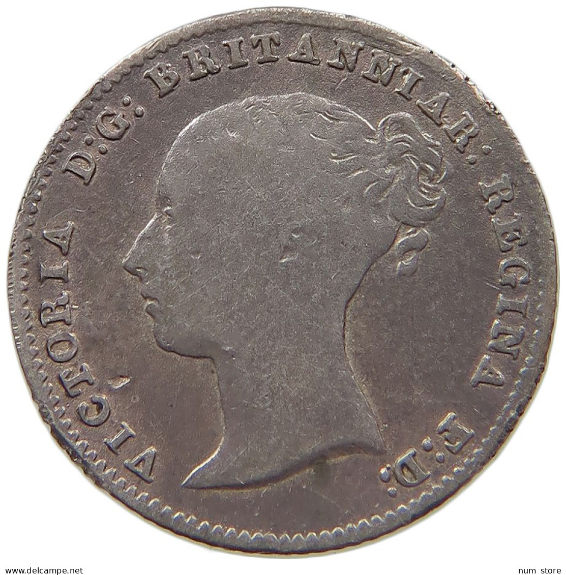 GREAT BRITAIN FOURPENCE 1843 VICTORIA 1837-1901 #MA 022955 - G. 4 Pence/ Groat