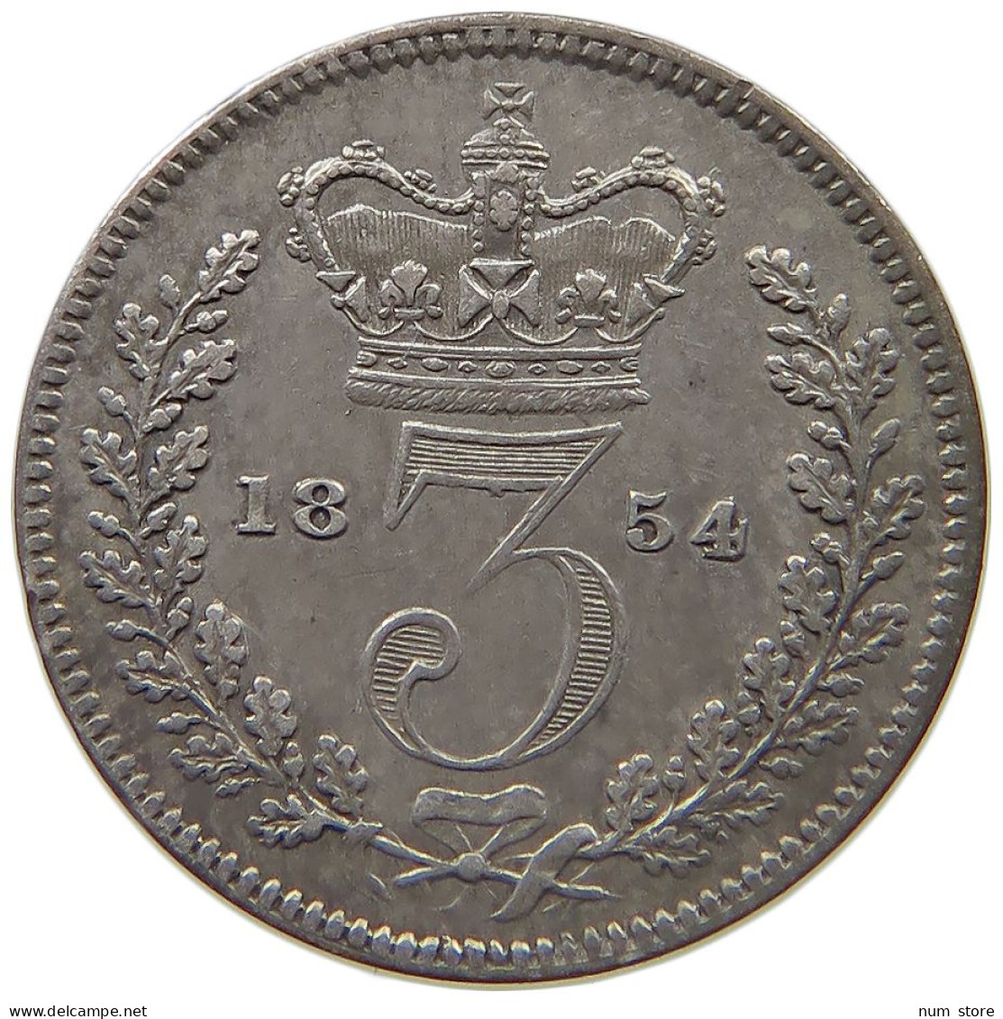 GREAT BRITAIN FOURPENCE 1854 VICTORIA 1837-1901 #MA 022956 - G. 4 Pence/ Groat