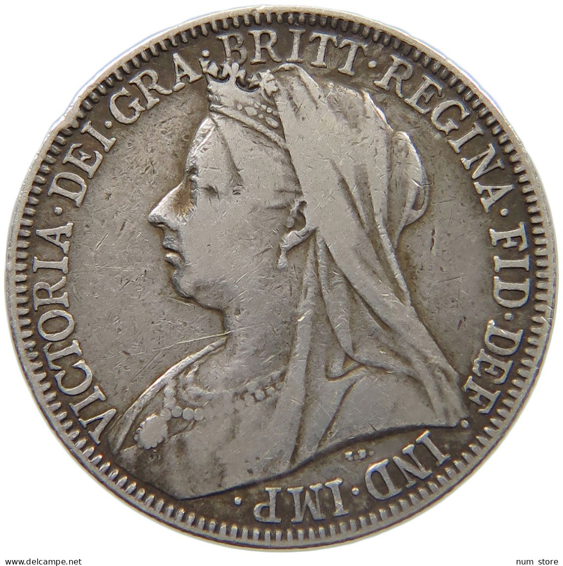 GREAT BRITAIN FLORIN 1898 VICTORIA 1837-1901 #MA 023306 - J. 1 Florin / 2 Shillings