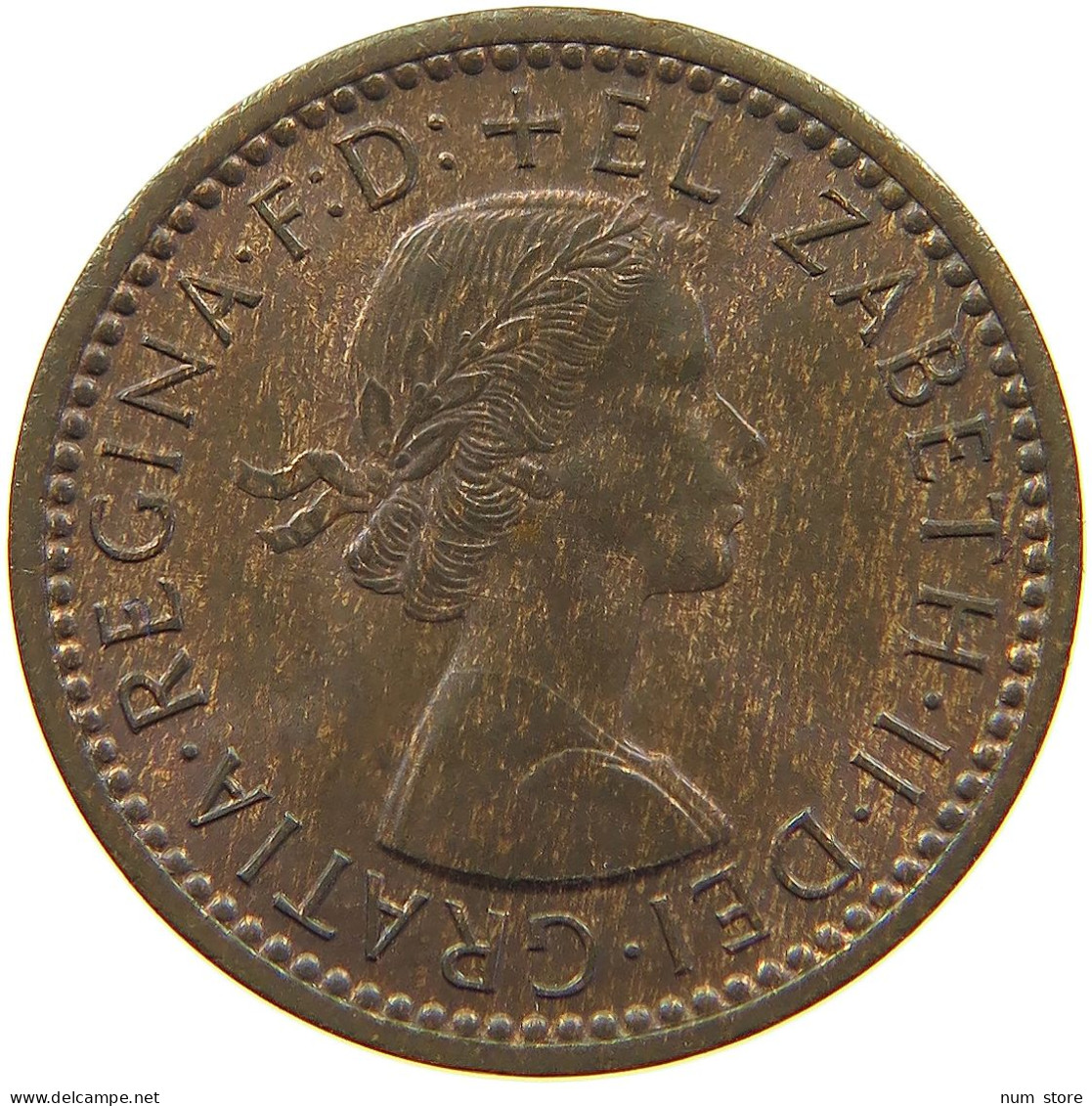 GREAT BRITAIN FARTHING 1954 ELIZABETH II. (1952-2022) #MA 100869 - B. 1 Farthing