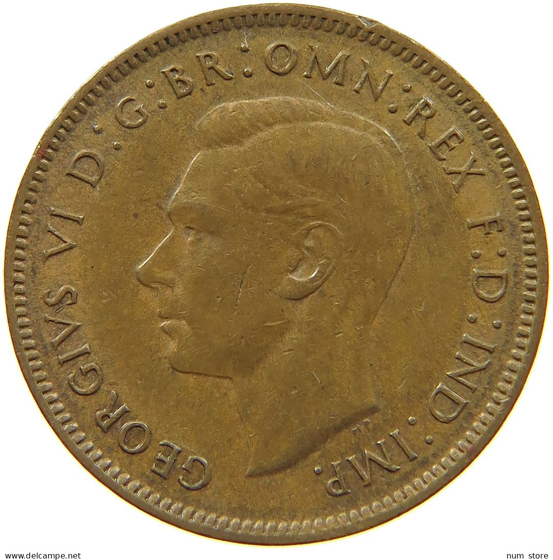 GREAT BRITAIN FARTHING 1943 GEORGE VI. (1936-1952) #MA 073213 - B. 1 Farthing