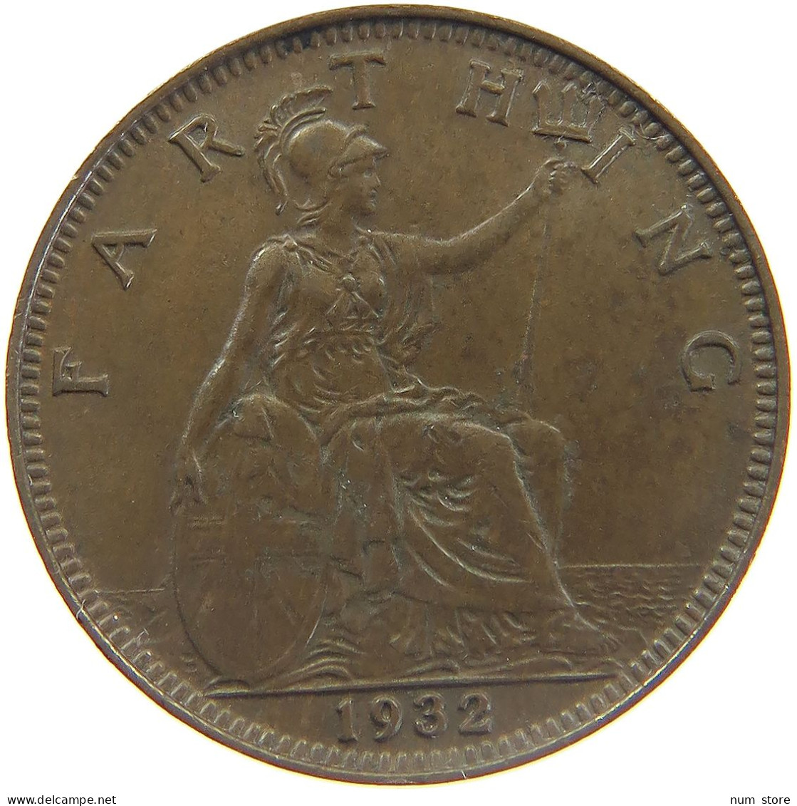 GREAT BRITAIN FARTHING 1932 GEORGE V. (1910-1936) #MA 023332 - B. 1 Farthing