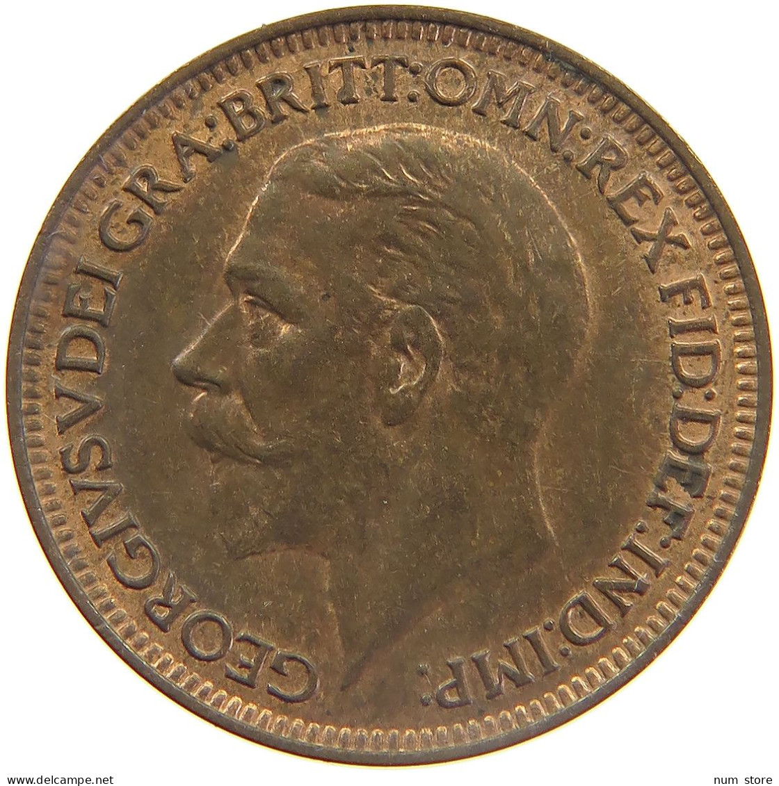 GREAT BRITAIN FARTHING 1934 GEORGE V. (1910-1936) #MA 023327 - B. 1 Farthing