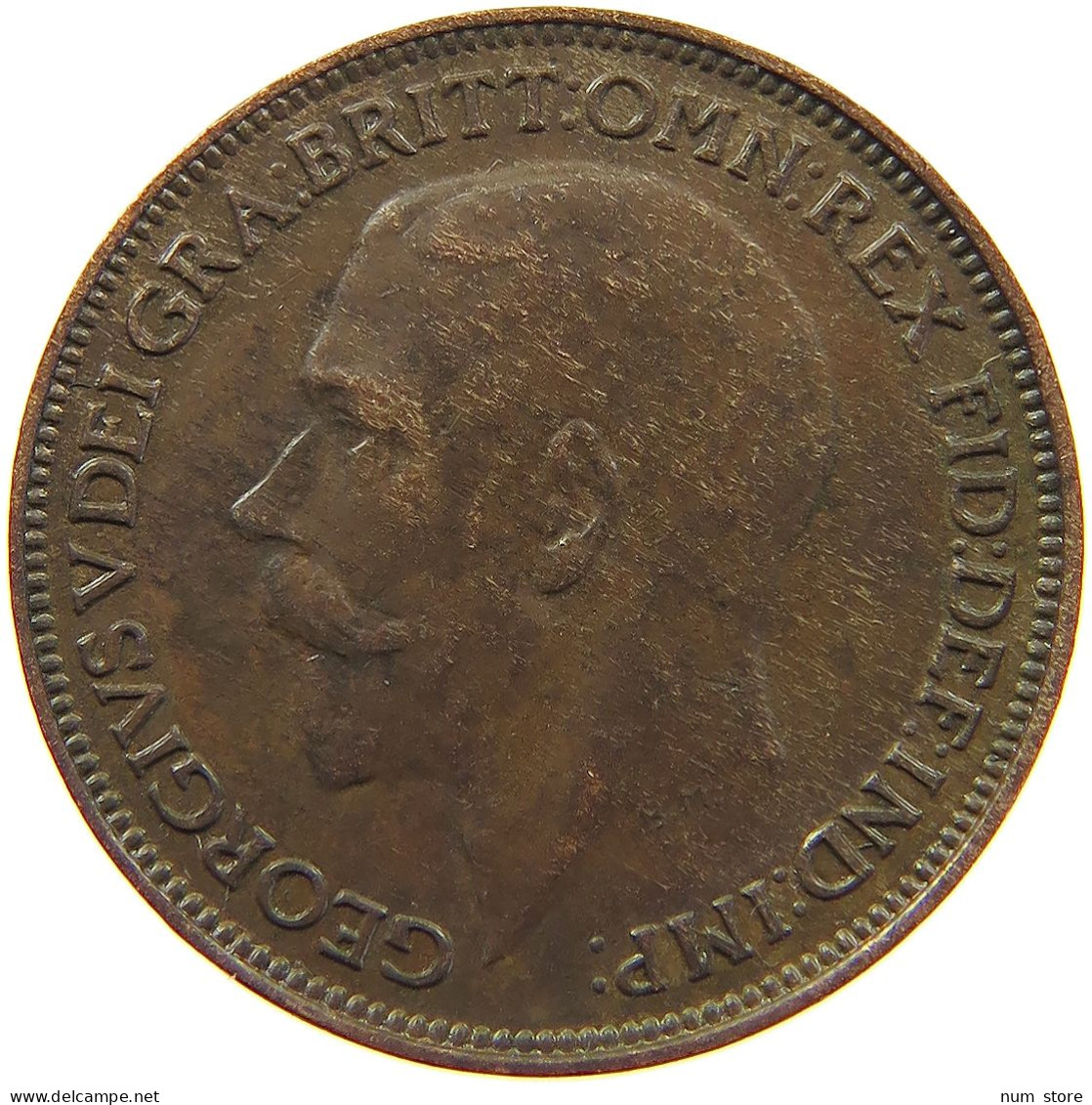 GREAT BRITAIN FARTHING 1925 GEORGE V. (1910-1936) #MA 100853 - B. 1 Farthing