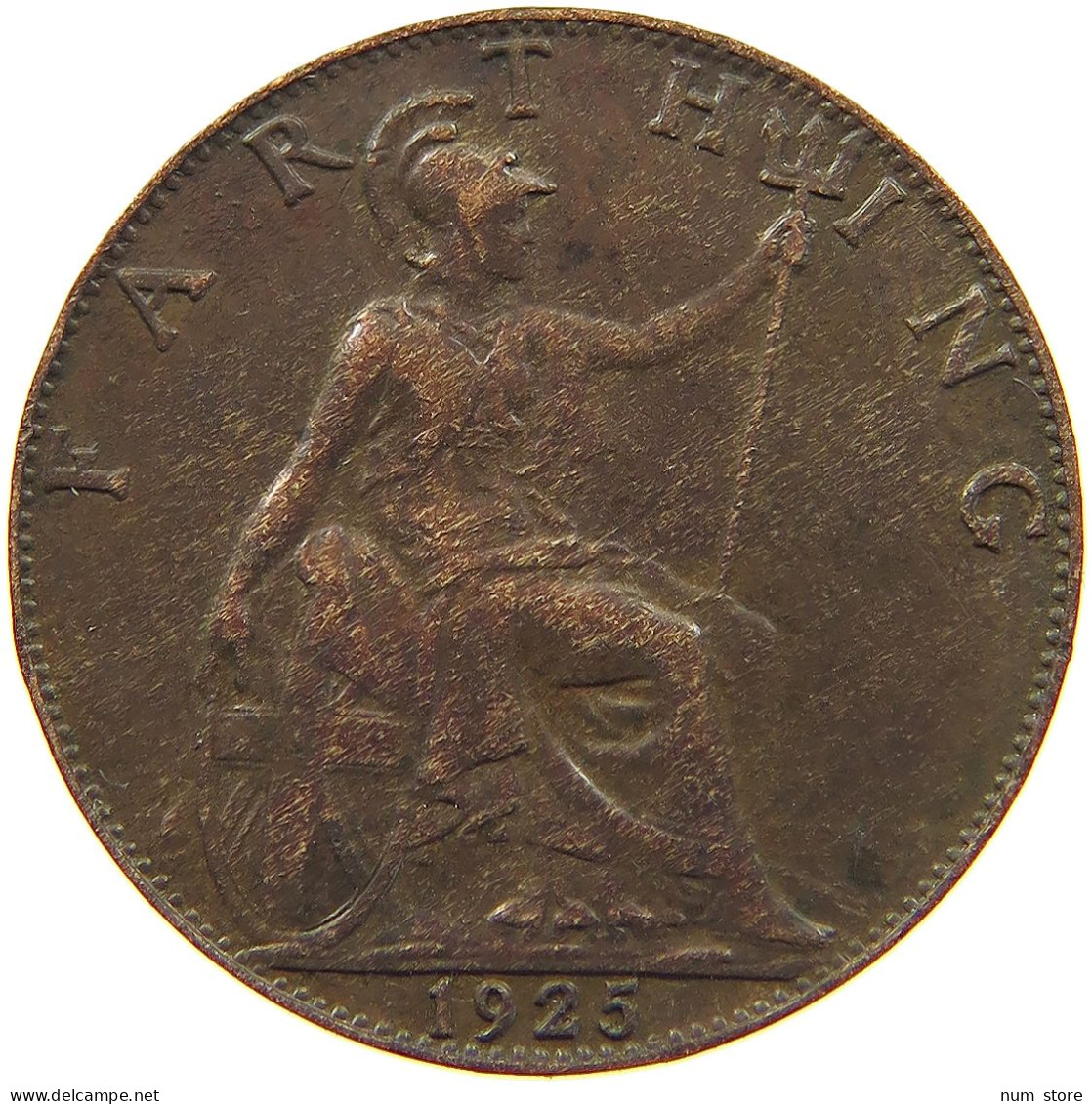 GREAT BRITAIN FARTHING 1925 GEORGE V. (1910-1936) #MA 100853 - B. 1 Farthing