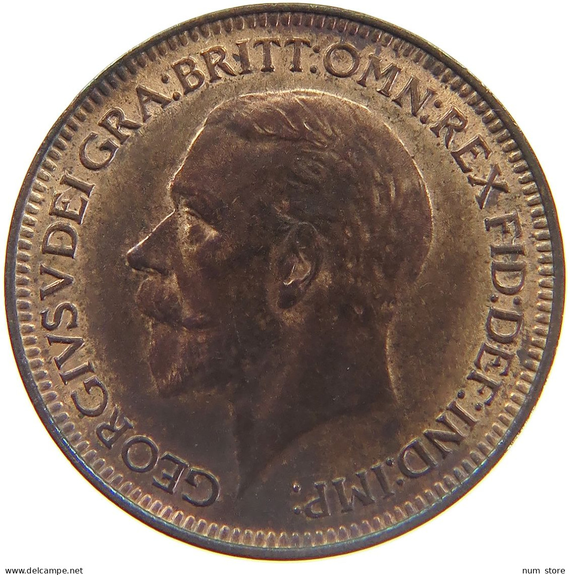 GREAT BRITAIN FARTHING 1933 GEORGE V. (1910-1936) #MA 023331 - B. 1 Farthing