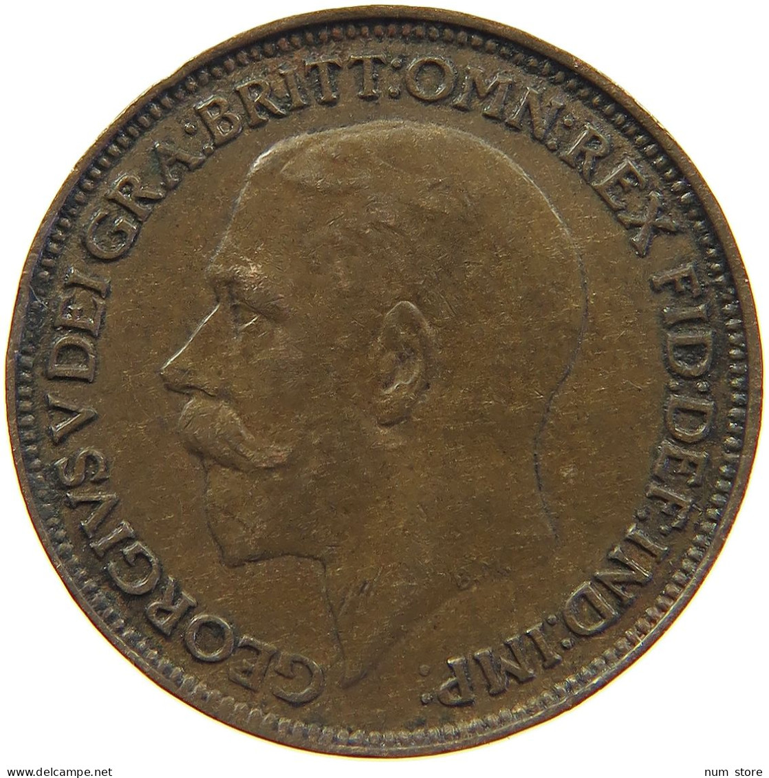 GREAT BRITAIN FARTHING 1925 GEORGE V. (1910-1936) #MA 063532 - B. 1 Farthing