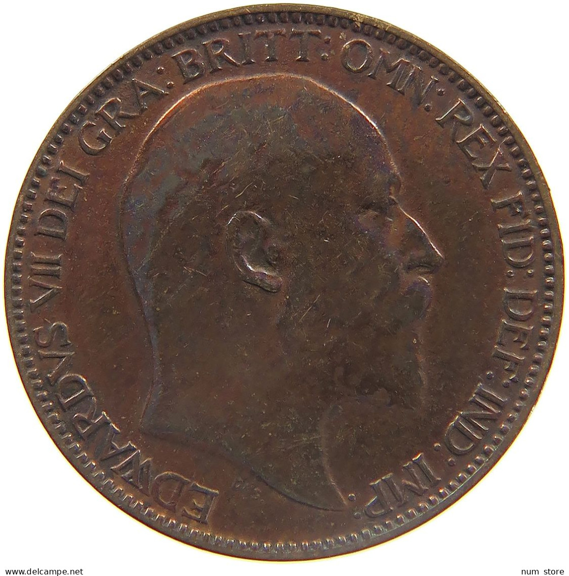 GREAT BRITAIN FARTHING 1904 EDWARD VII., 1901 - 1910 #MA 023399 - B. 1 Farthing