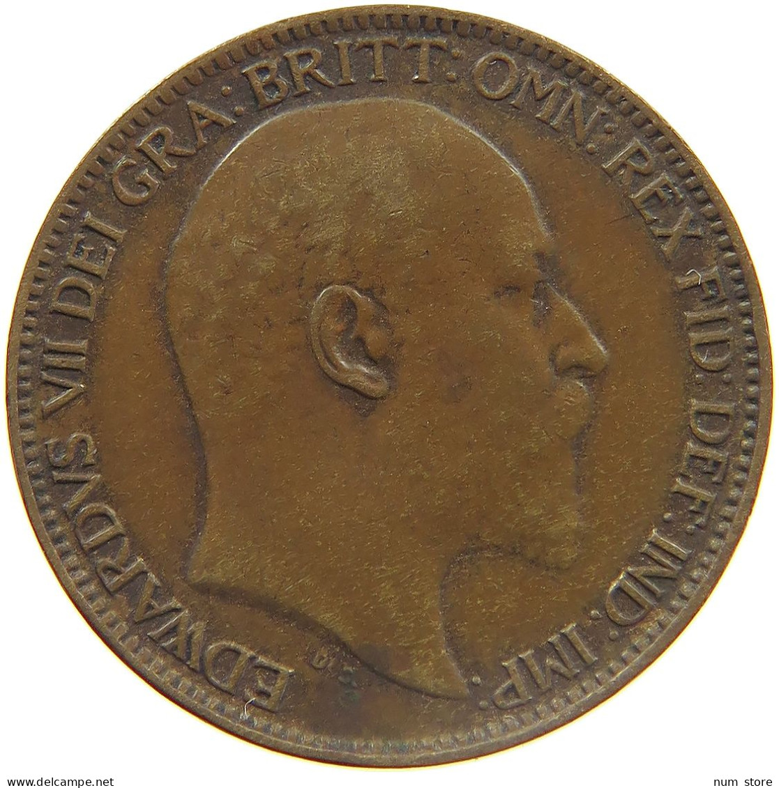 GREAT BRITAIN FARTHING 1906 EDWARD VII., 1901 - 1910 #MA 023398 - B. 1 Farthing