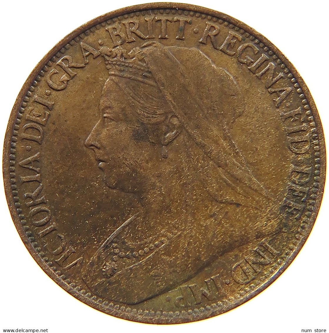 GREAT BRITAIN FARTHING 1896 VICTORIA 1837-1901 #MA 100858 - B. 1 Farthing