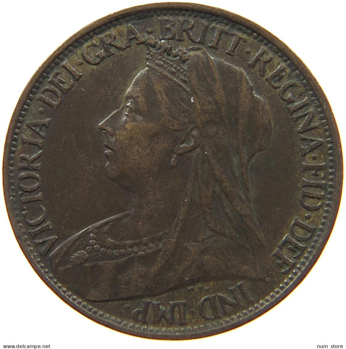 GREAT BRITAIN FARTHING 1896 VICTORIA (1837-1901) #MA 001722 - B. 1 Farthing