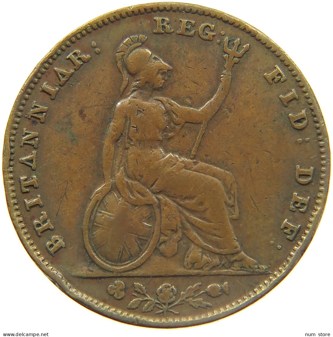 GREAT BRITAIN FARTHING 1857 VICTORIA 1837-1901 #MA 023294 - B. 1 Farthing