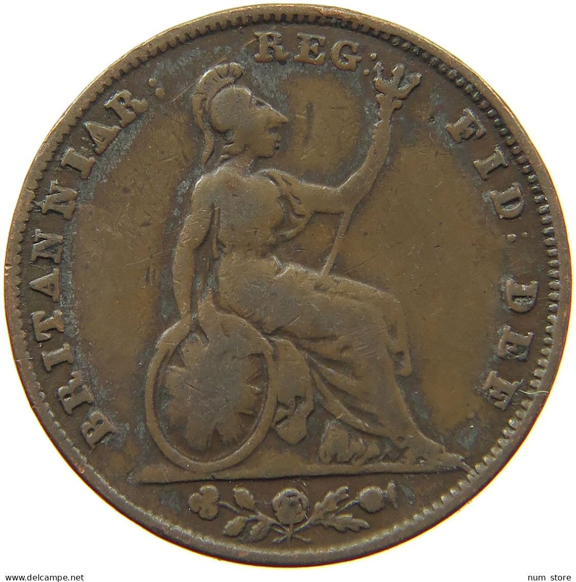 GREAT BRITAIN FARTHING 1840 VICTORIA 1837-1901 #MA 100949 - B. 1 Farthing