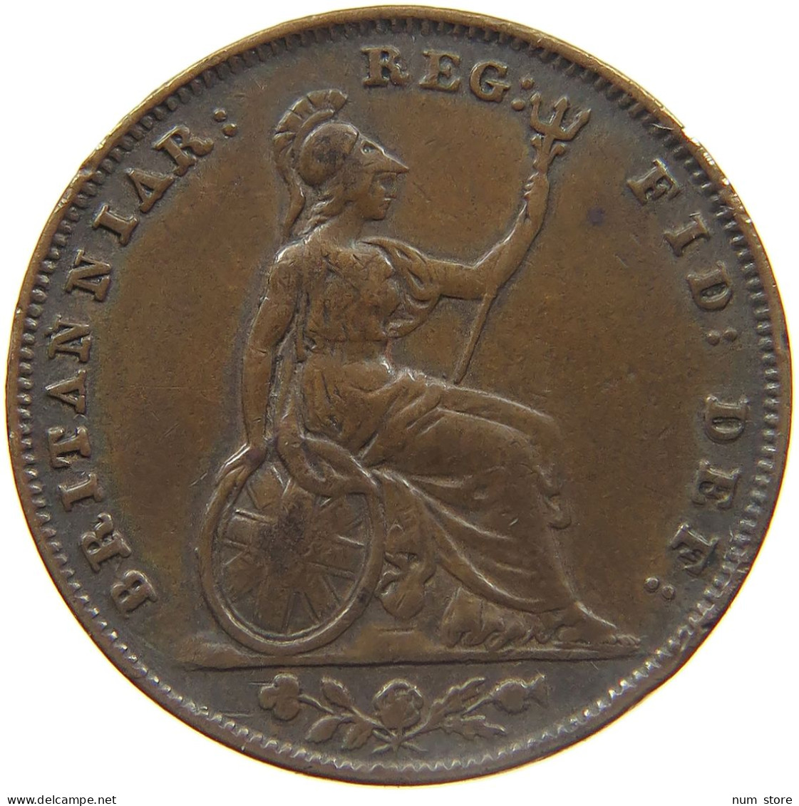 GREAT BRITAIN FARTHING 1853 VICTORIA 1837-1901 #MA 022982 - B. 1 Farthing