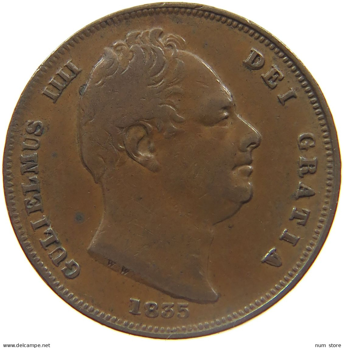 GREAT BRITAIN FARTHING 1835 WILLIAM IV. (1830-1837) #MA 023029 - B. 1 Farthing