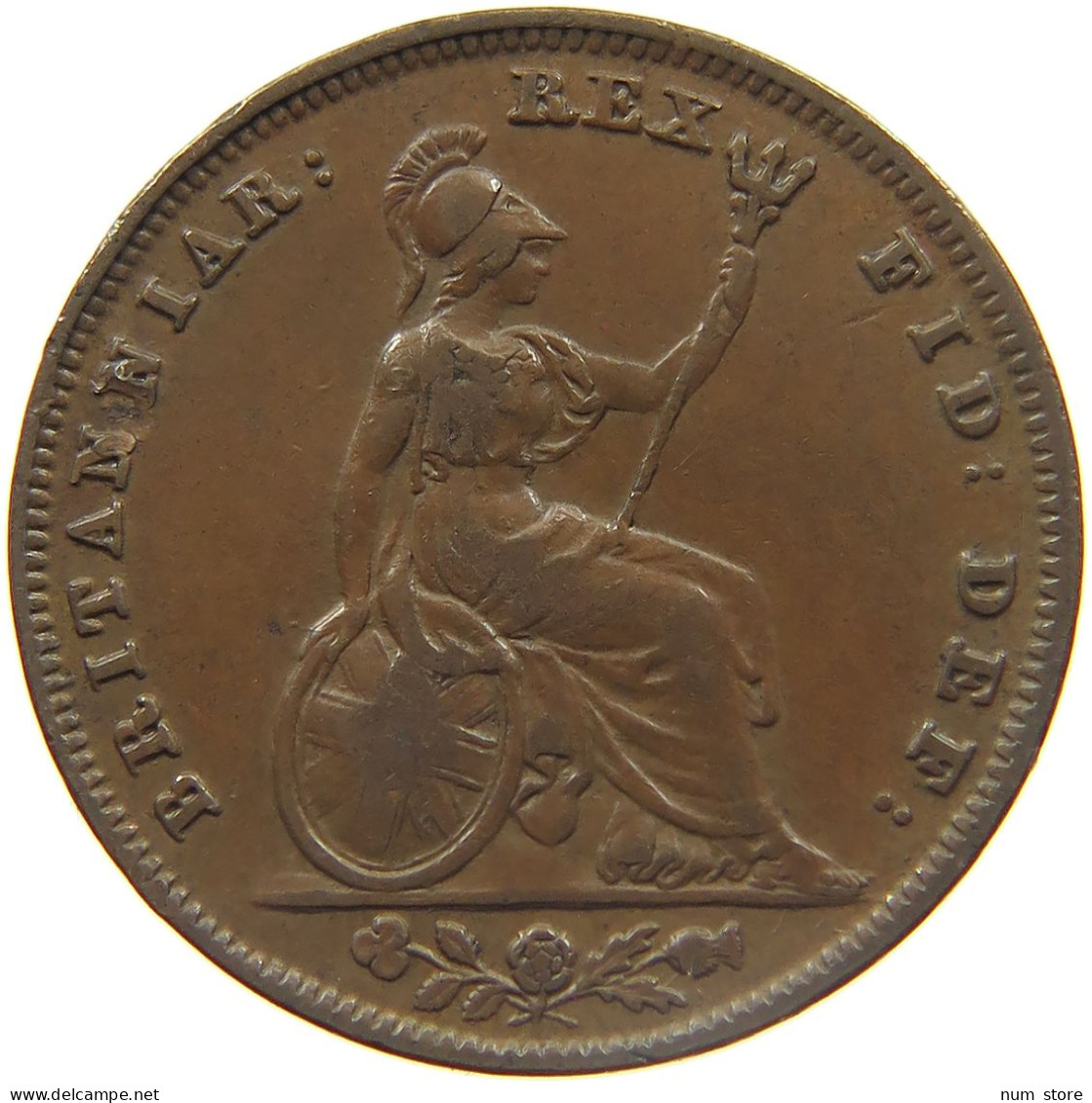 GREAT BRITAIN FARTHING 1835 WILLIAM IV. (1830-1837) #MA 023029 - B. 1 Farthing