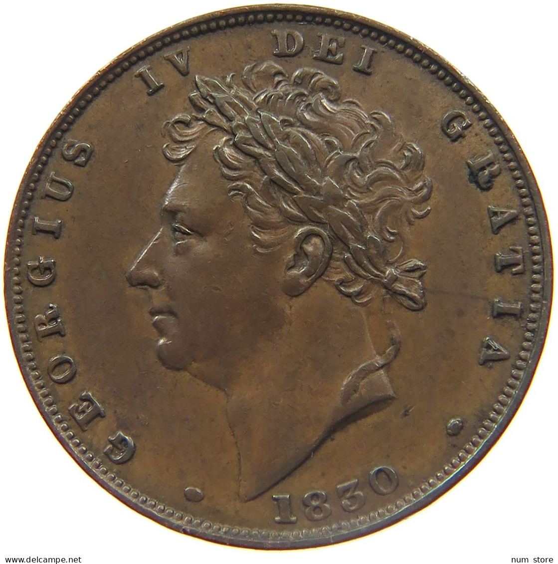 GREAT BRITAIN FARTHING 1830 GEORGE IV. (1820-1830) #MA 023001 - B. 1 Farthing