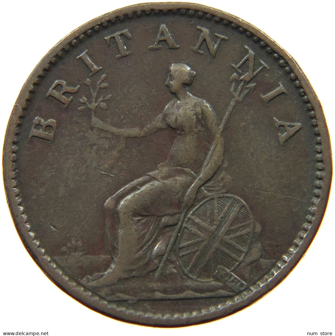 GREAT BRITAIN FARTHING 1806 GEORGE III. 1760-1820. #MA 003238 - A. 1 Farthing