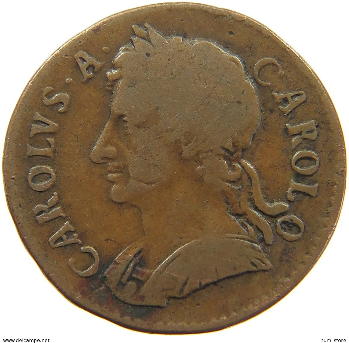 GREAT BRITAIN FARTHING 1675 CHARLES II. (1660-1685) #MA 103848 - A. 1 Farthing