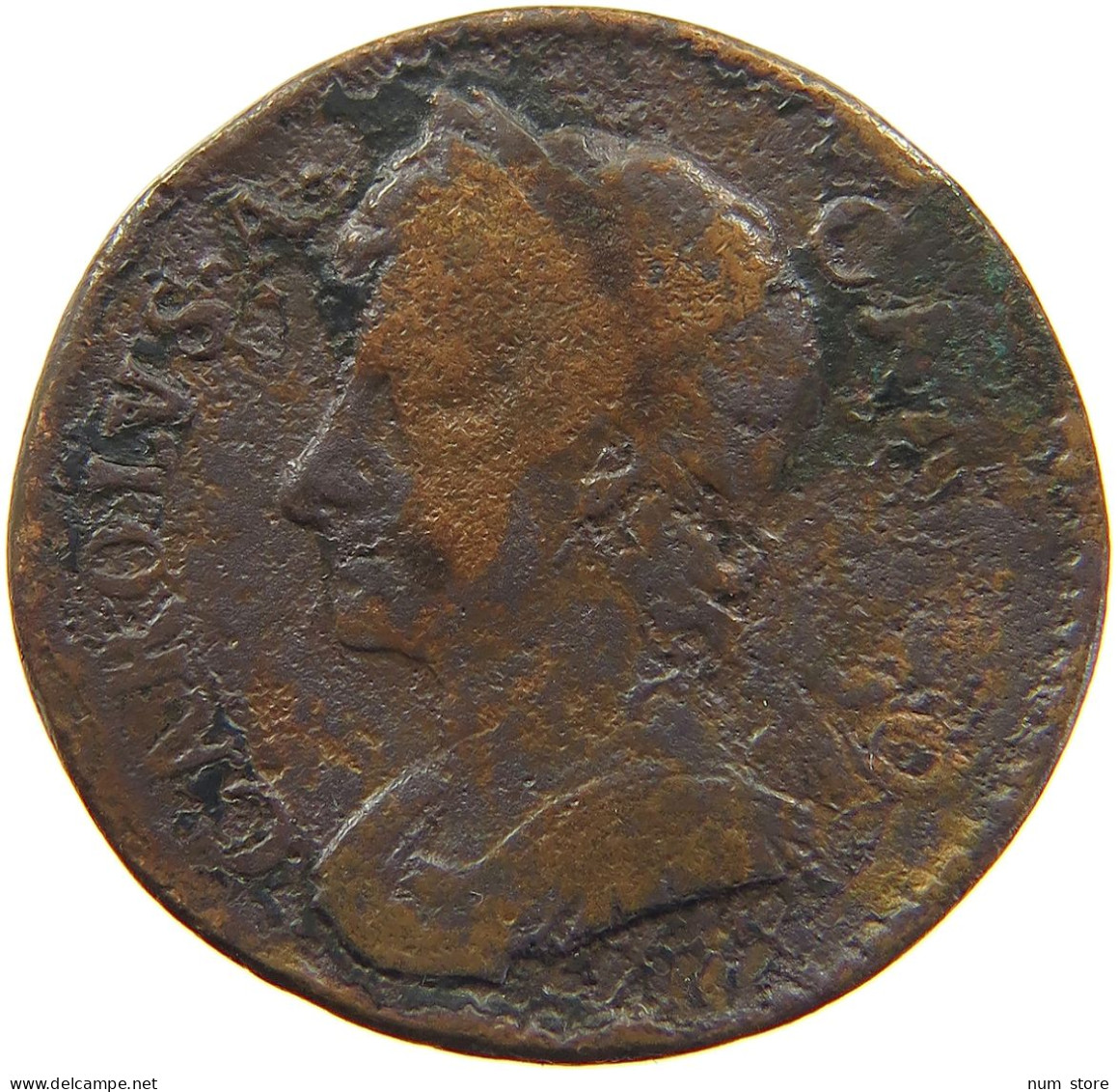 GREAT BRITAIN FARTHING 1674 CHARLES II., 1660 - 1685 #MA 101000 - A. 1 Farthing