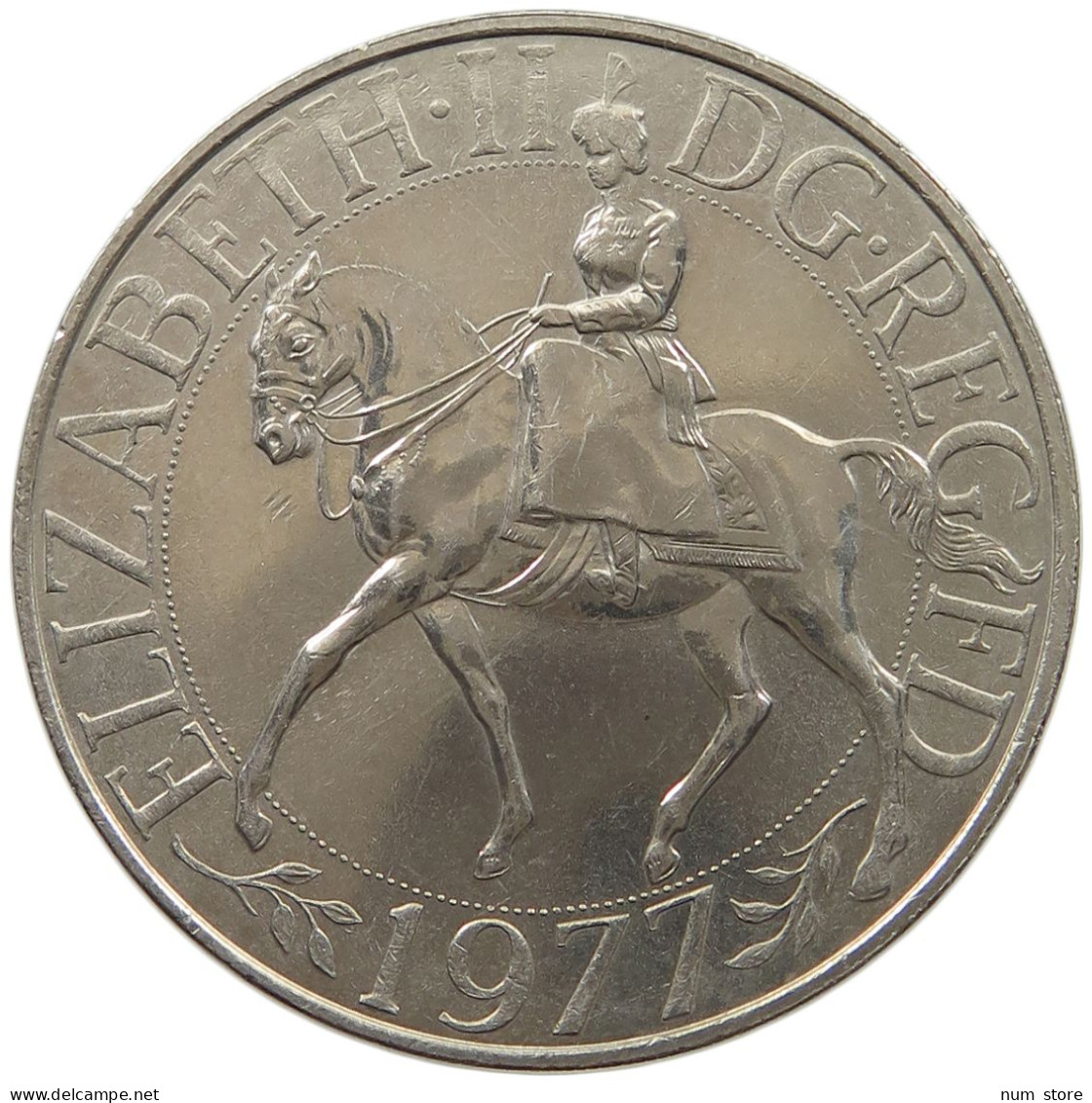 GREAT BRITAIN CROWN 1977 ELISABETH II. (1952-) #MA 023393 - L. 1 Crown