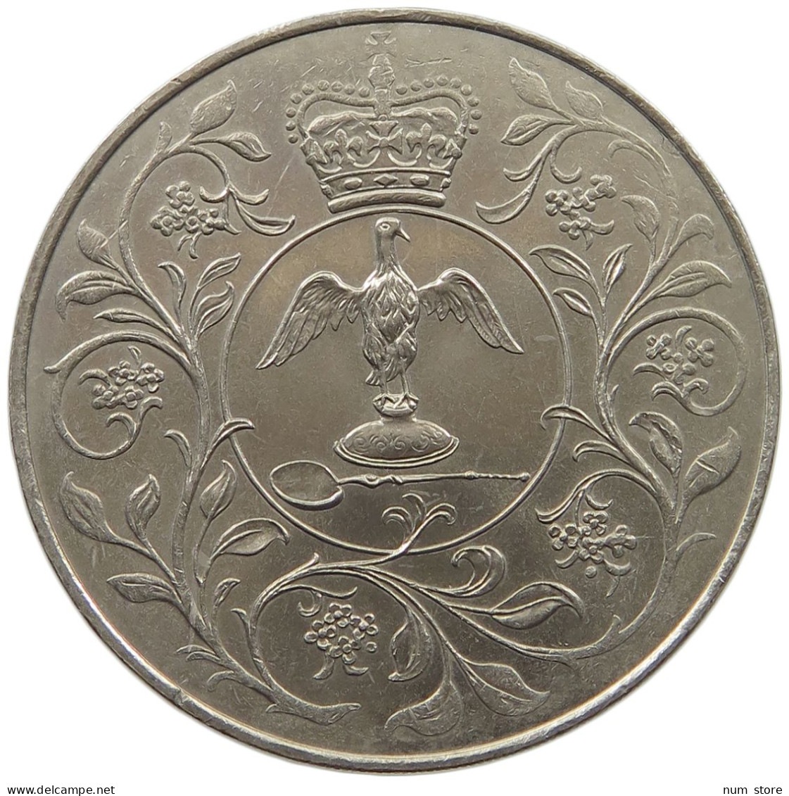 GREAT BRITAIN CROWN 1977 ELISABETH II. (1952-) #MA 023393 - L. 1 Crown