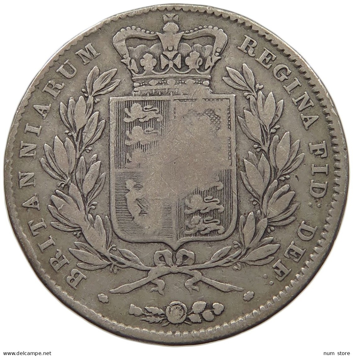 GREAT BRITAIN CROWN 1845 VICTORIA 1837-1901 #MA 022929 - M. 1 Crown