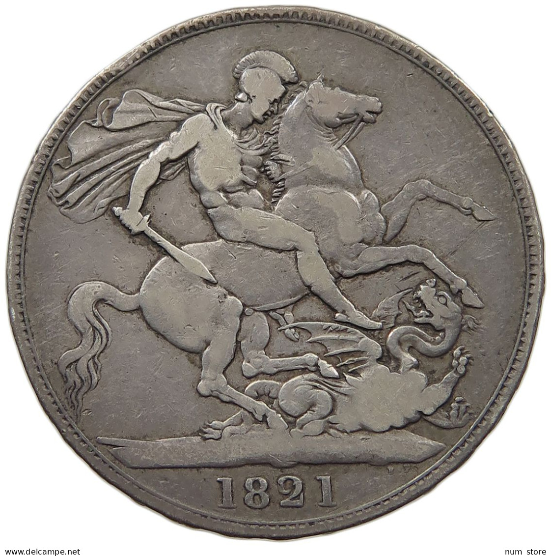 GREAT BRITAIN CROWN 1821 GEORGE IV. (1820-1830) #MA 022994 - M. 1 Crown