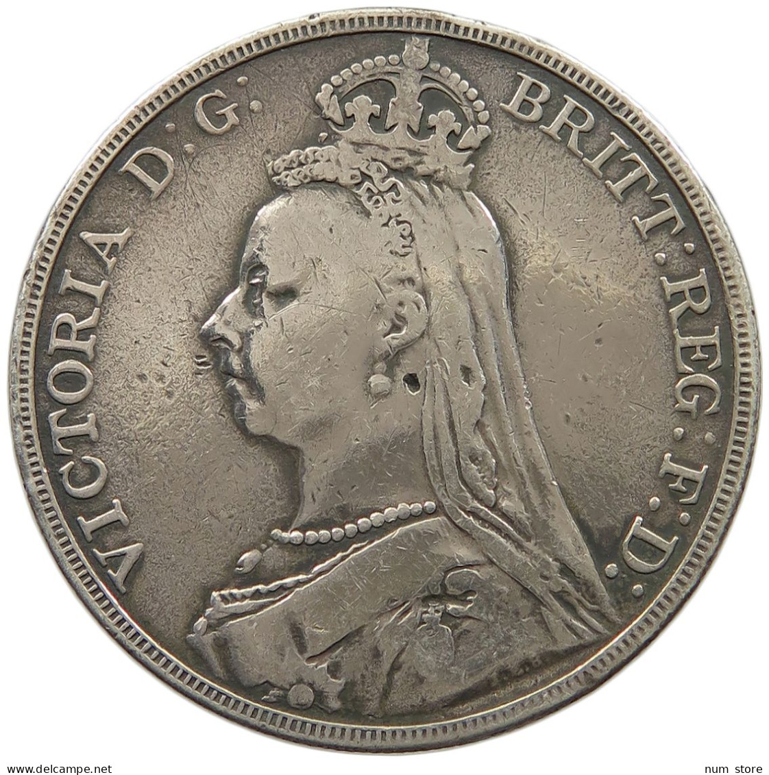 GREAT BRITAIN CROWN 1892 VICTORIA 1837-1901 #MA 022925 - M. 1 Crown