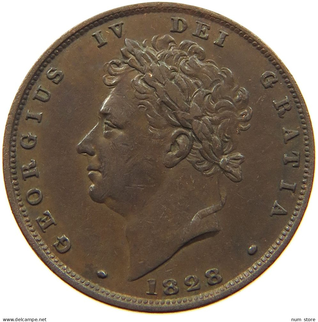 GREAT BRITAIN FARTHING 1828 GEORG IV. #MA 002344 - B. 1 Farthing