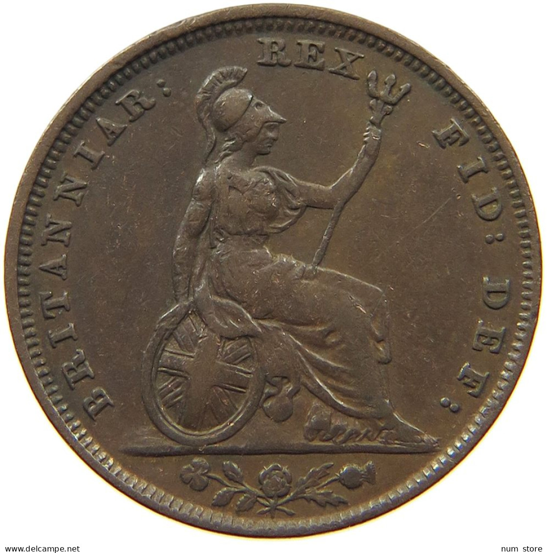 GREAT BRITAIN FARTHING 1828 GEORG IV. #MA 002344 - B. 1 Farthing