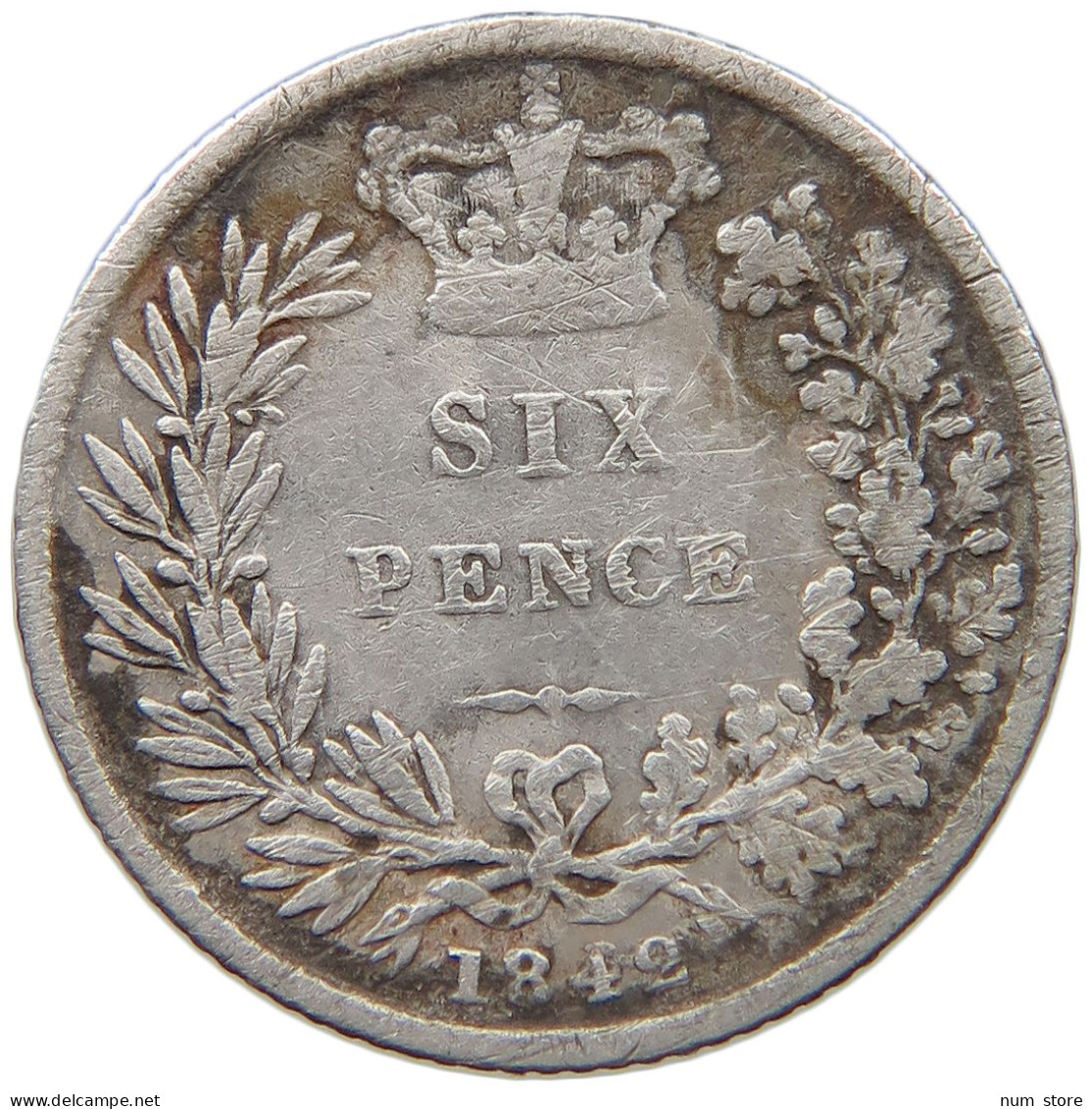 GREAT BRITAIN 6 SIXPENCE 1842 VICTORIA 1837-1901 #MA 026008 - H. 6 Pence