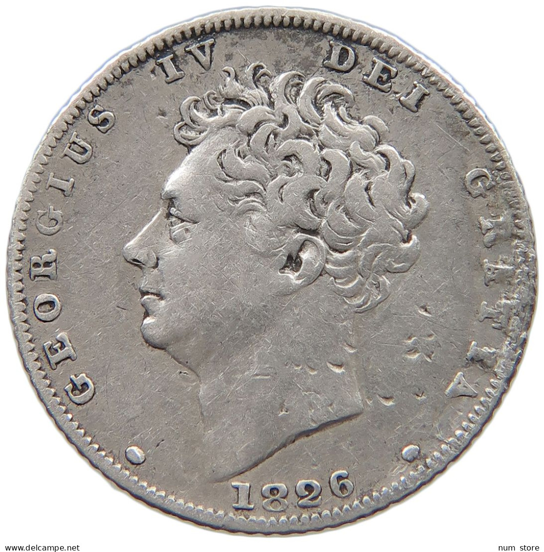 GREAT BRITAIN 6 SIXPENCE 1826 GEORGE IV. (1820-1830) #MA 026016 - H. 6 Pence