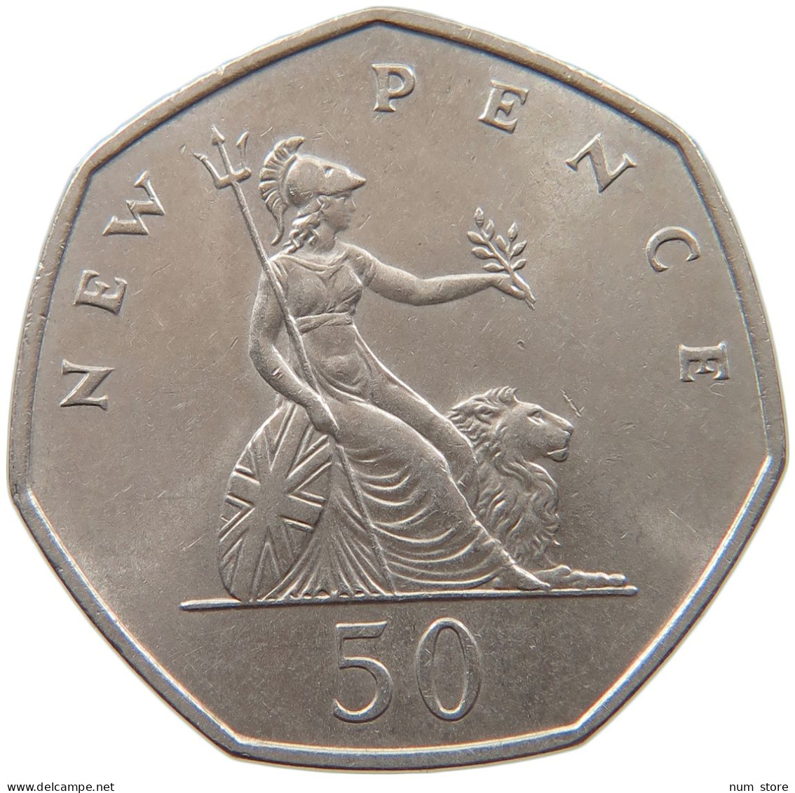 GREAT BRITAIN 50 PENCE 1969 ELIZABETH II. (1952-2022) #MA 099143 - 50 Pence