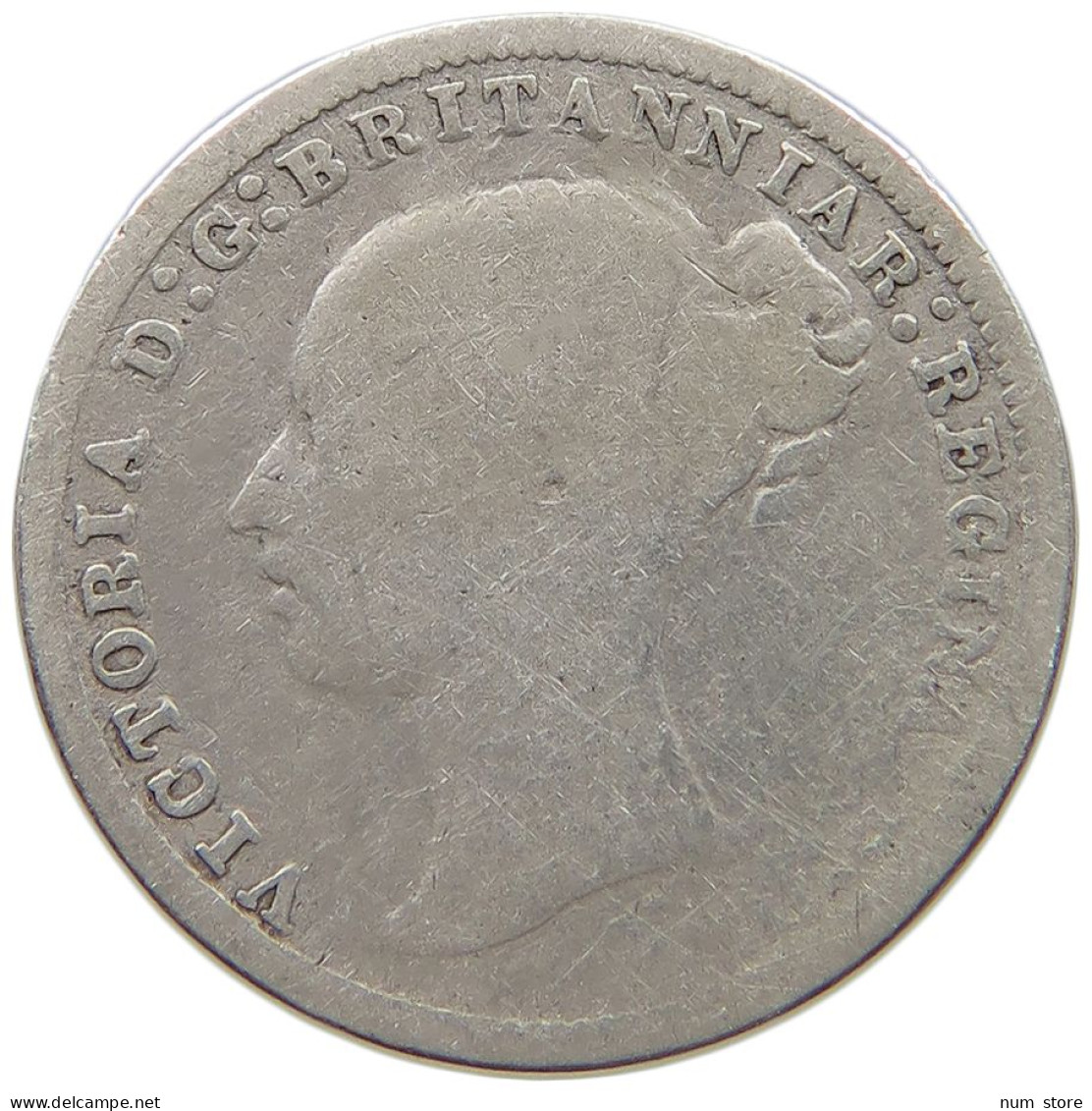 GREAT BRITAIN 3 THREEPENCE 1875 VICTORIA 1837-1901 #MA 026026 - F. 3 Pence